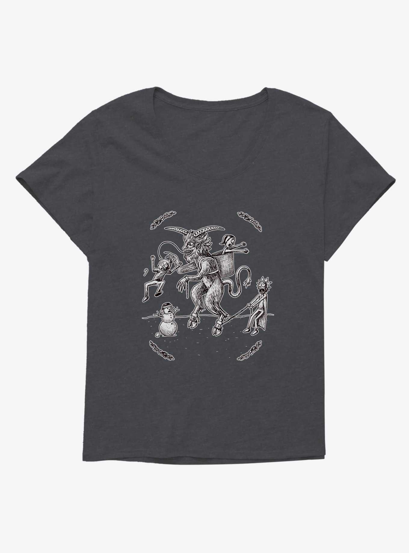 Rick And Morty Krampus Womens T-Shirt Plus Size, , hi-res