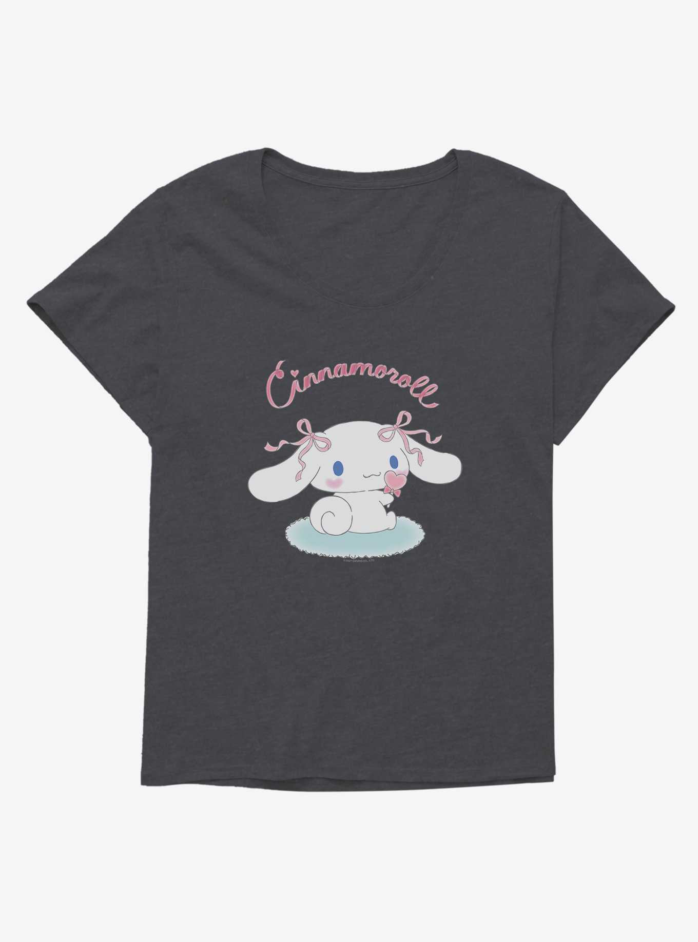 Cinnamoroll Logo Girls T-Shirt Plus Size, , hi-res