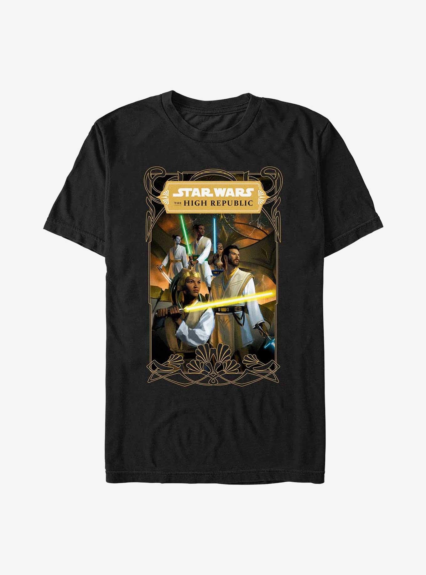 Star Wars: The High Republic Del Rey Poster T-Shirt, BLACK, hi-res