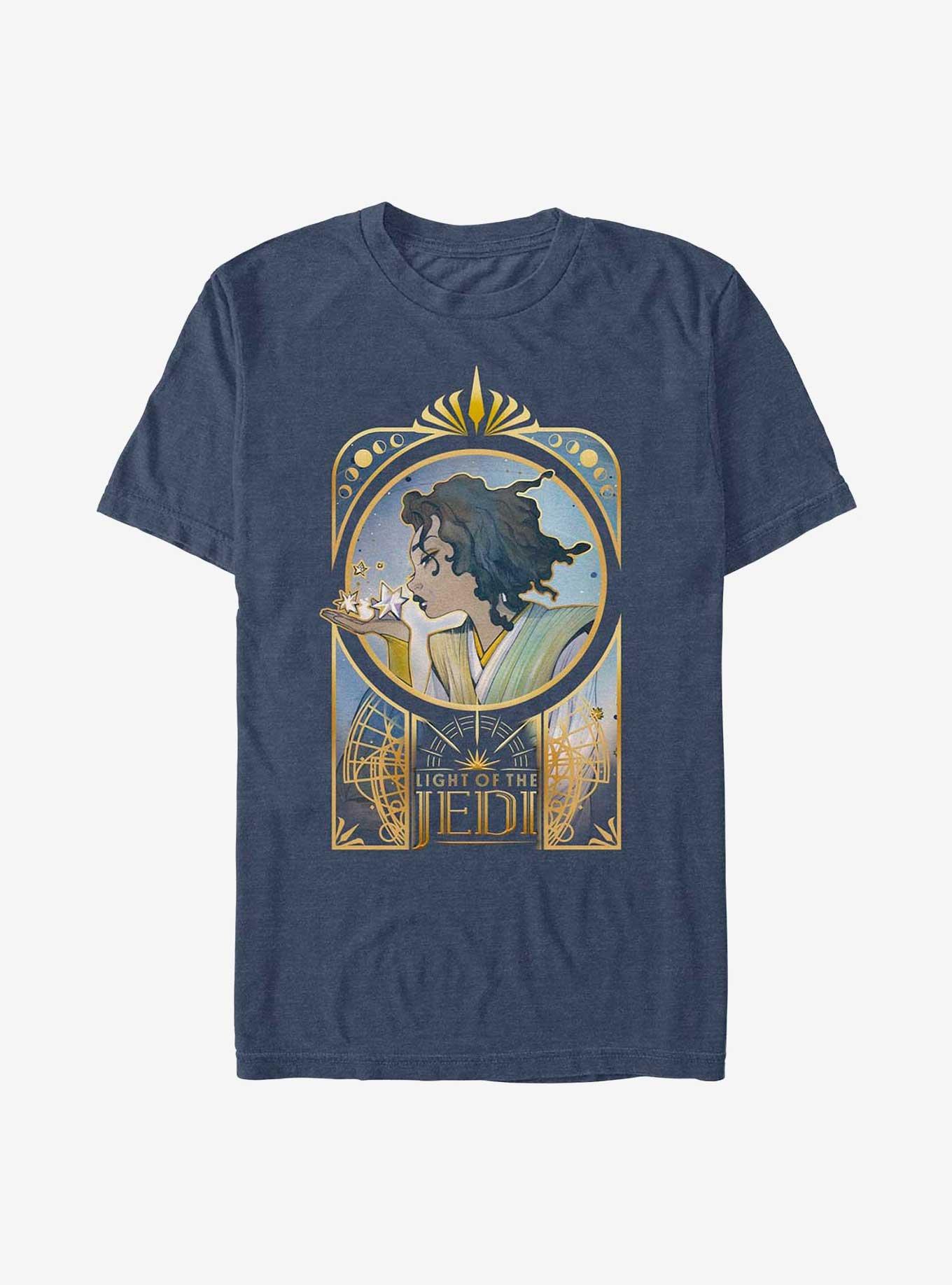 Star Wars: The High Republic Jedi Nouveau T-Shirt, NAVY HTR, hi-res