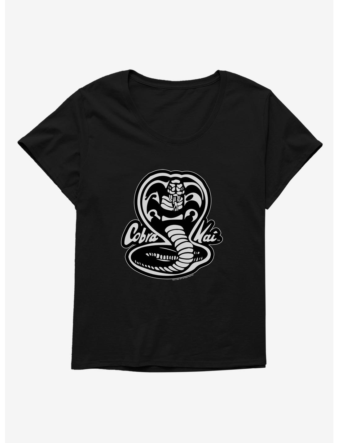 Cobra Kai Black And White Logo Womens T-Shirt Plus Size, , hi-res