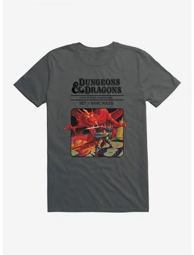 Dungeons & Dragons Vintage Dragon and the Knight T-Shirt, CHARCOAL, hi-res