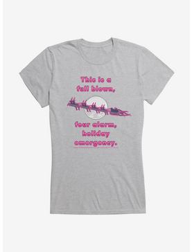 National Lampoon's Christmas Vacation Four Alarm Holiday Emergency Girls T-Shirt, HEATHER, hi-res