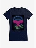 National Lampoon's Christmas Vacation Neon Can I Refill Your Eggnog Girls T-Shirt, NAVY, hi-res