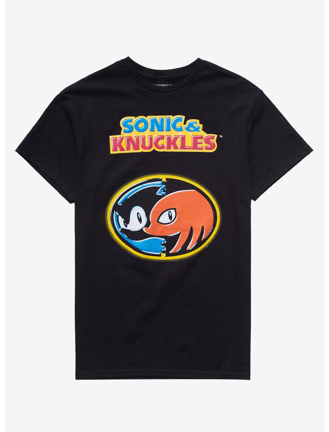 Sonic & Knuckles Logo T-Shirt, BLACK, hi-res