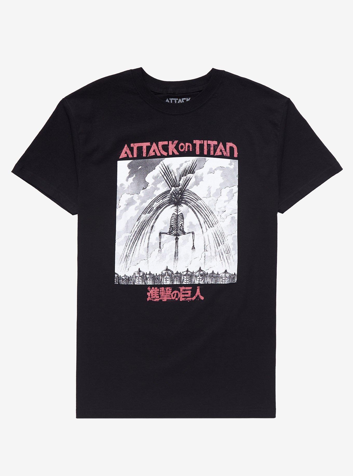 Tee shirt clearance attack on titan