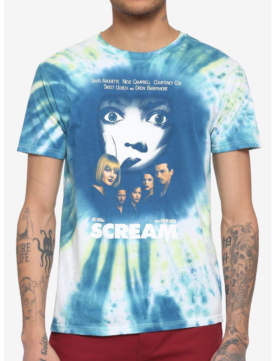 Scream Tie-Dye T-Shirt, BLACK, hi-res