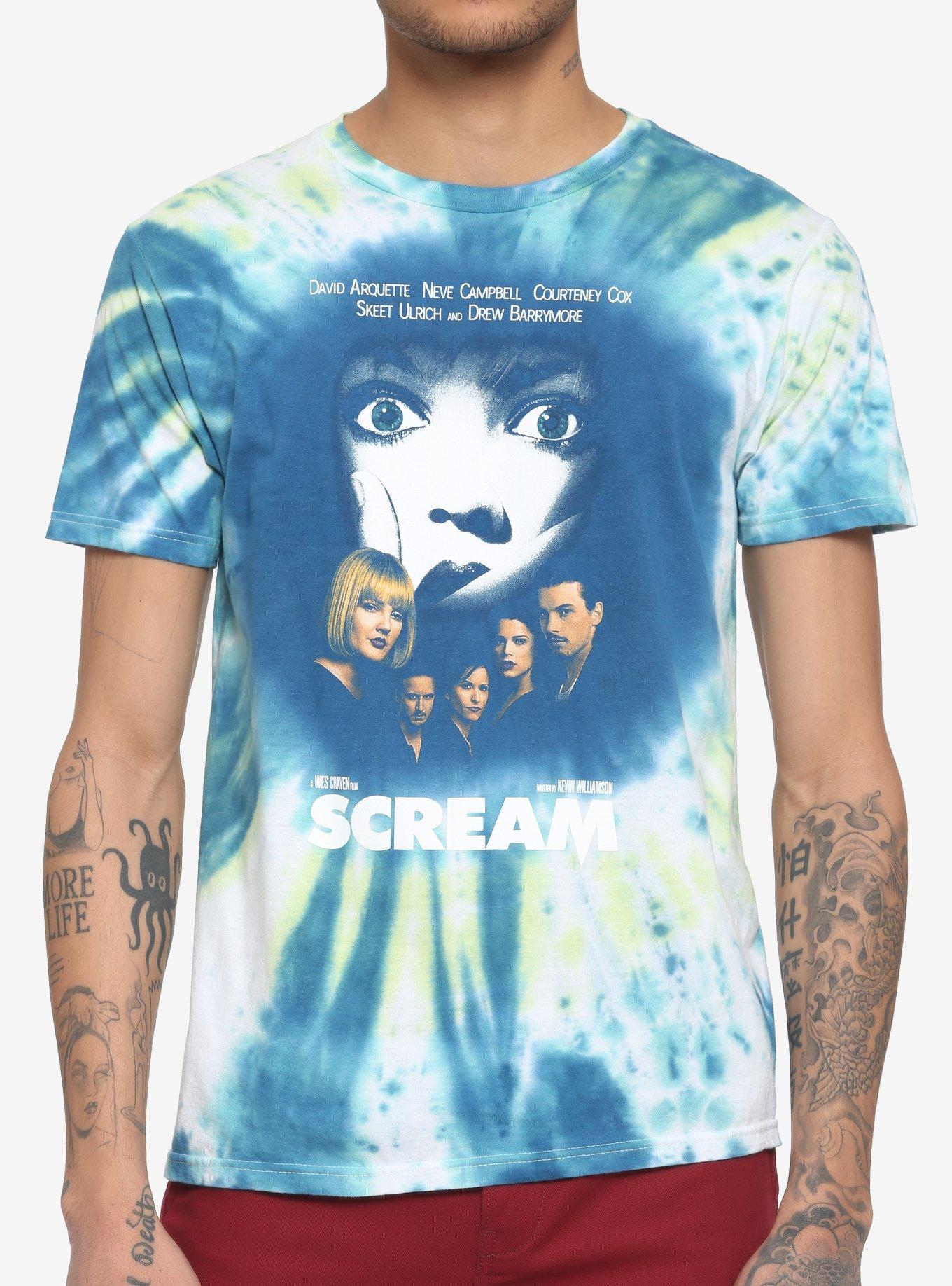 Scream Tie-Dye T-Shirt, BLACK, hi-res