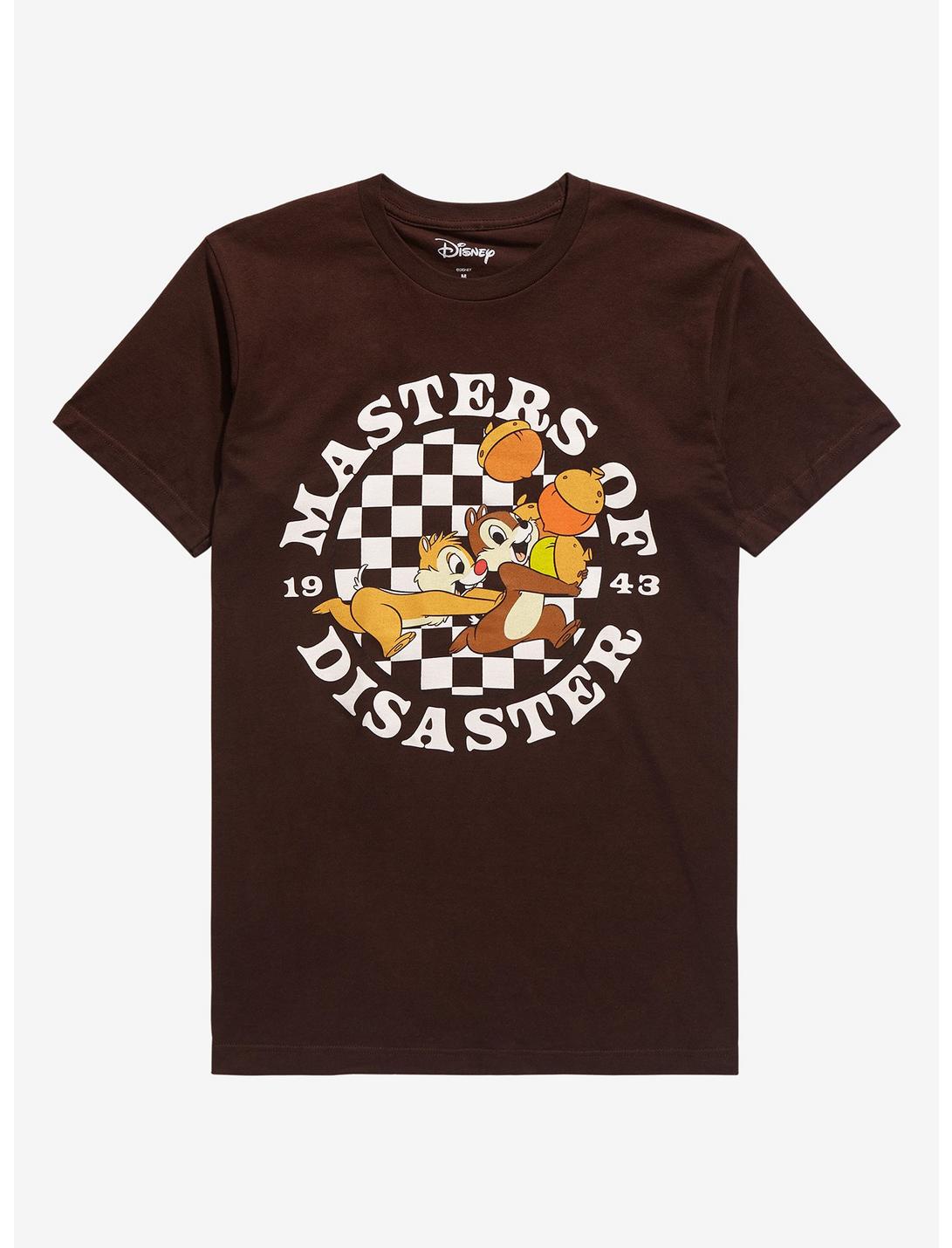 Disney Chip ‘n Dale Masters of Disaster T-Shirt - BoxLunch Exclusive , BROWN, hi-res
