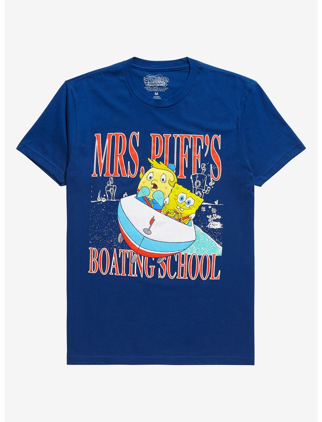 SpongeBob SquarePants Mrs. Puff's Boating School T-Shirt - BoxLunch Exclusive, ROYAL BLUE, hi-res