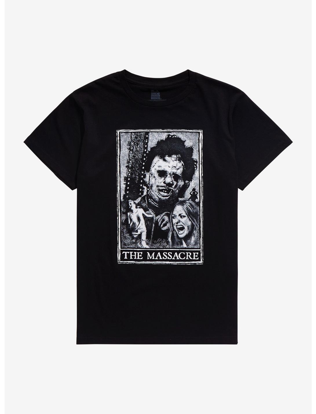 The Texas Chainsaw Massacre Tarot Card T-Shirt, BLACK, hi-res