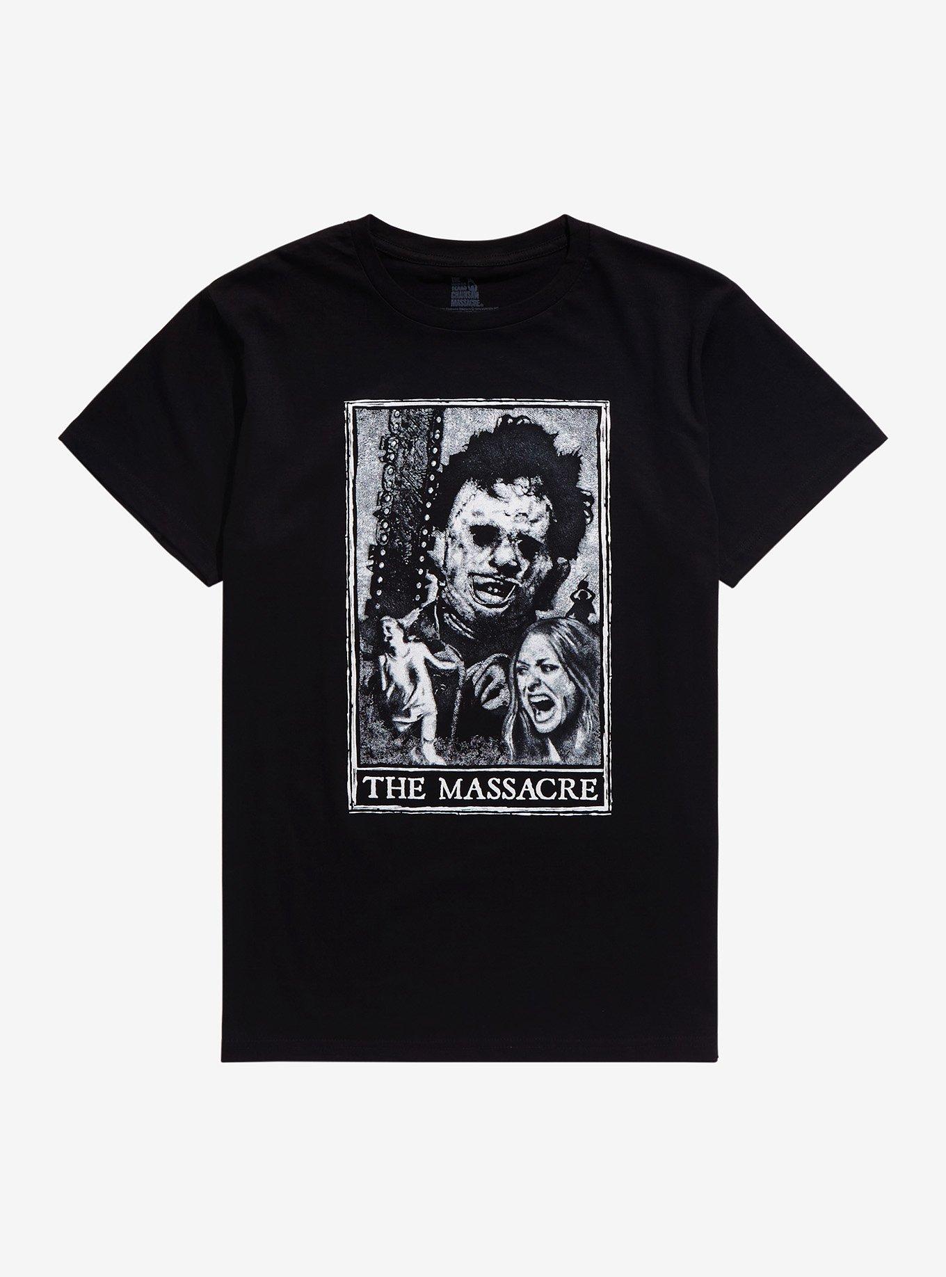 The Texas Chainsaw Massacre Tarot Card T-Shirt, BLACK, hi-res
