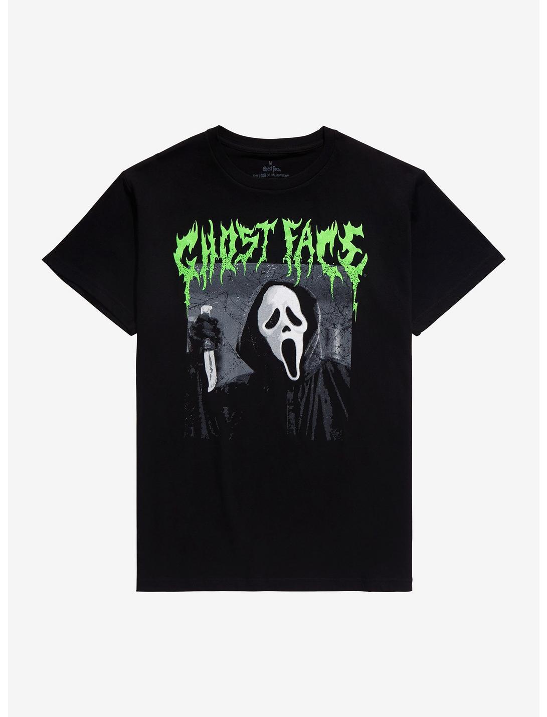 Scream Ghost Face Metal T-Shirt, BLACK, hi-res