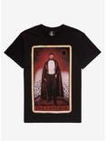 Dracula The Emperor Tarot Card T-Shirt, BLACK, hi-res