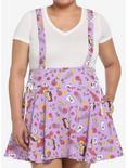 Disney Beauty And The Beast Roses Suspender Skirt Plus Size, MULTI, hi-res