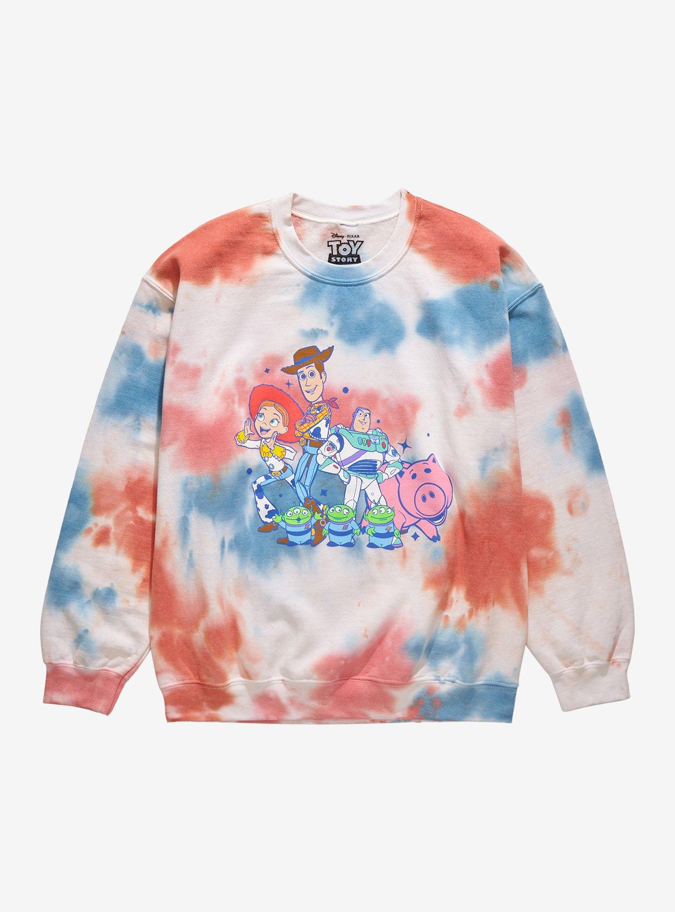 Disney Pixar Toy Story You've Got a Friend in Me Tie-Dye Crewneck - BoxLunch Exclusive, TIE DYE, hi-res