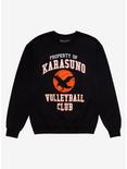 Haikyu!! Property of Karasuno Volleyball Club Crewneck - BoxLunch Exclusive, BLACK, hi-res