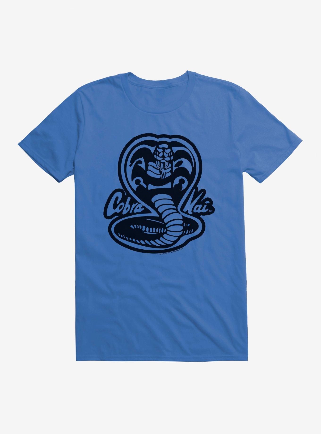 Cobra Kai Black And White Logo T-Shirt, ROYAL BLUE, hi-res