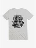 Cobra Kai Black And White Logo T-Shirt, SILVER, hi-res