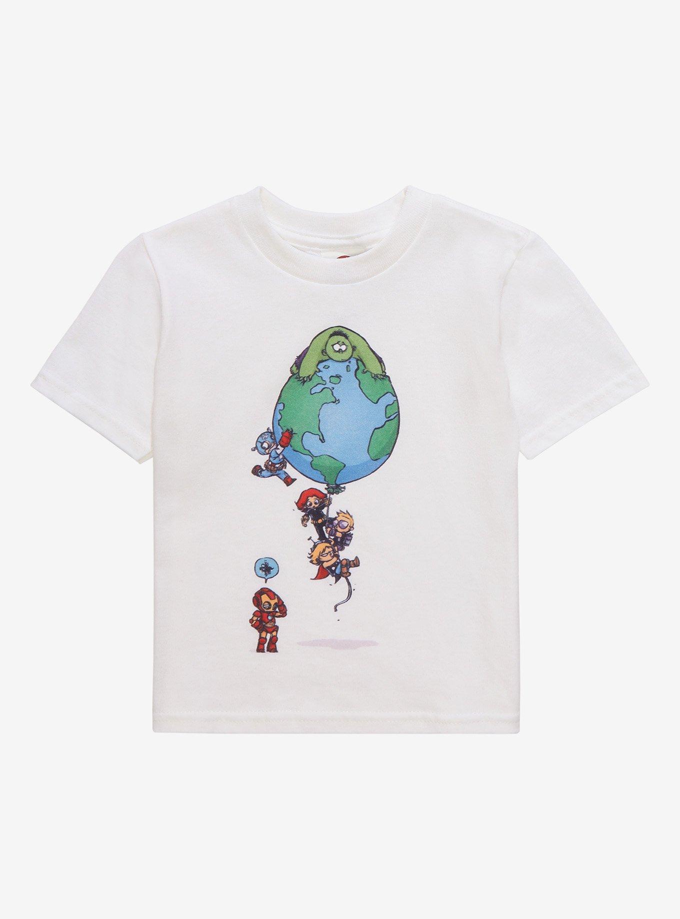 Marvel The Avengers Cartoon Group Portrait Toddler T-Shirt - BoxLunch Exclusive , , hi-res