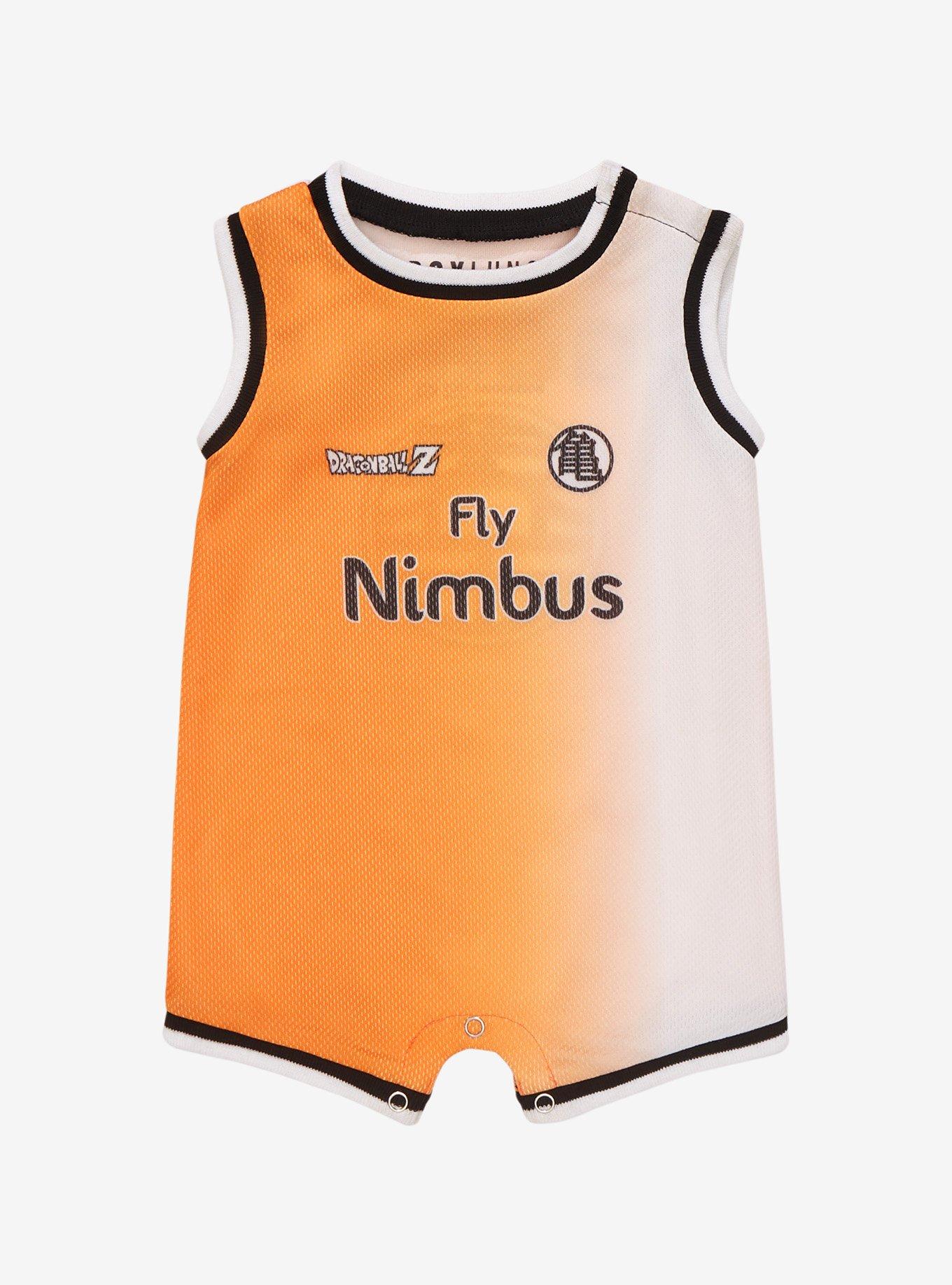Dragon Ball Z Goku Fly Nimbus Infant Basketball Jersey Romper