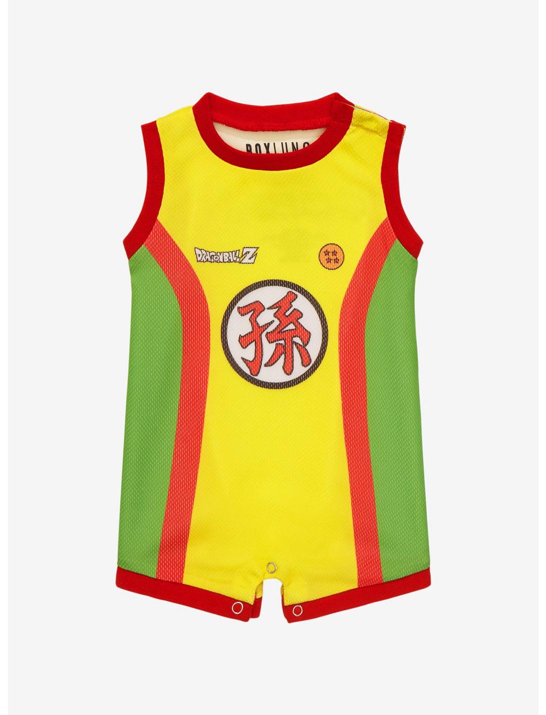 Dragon Ball Z Gohan Infant Basketball Jersey Romper - BoxLunch Exclusive, MULTI, hi-res