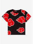 Naruto Shippuden Akatsuki Clouds Allover Print Toddler T-Shirt - BoxLunch Exclusive, BLACK, hi-res