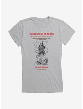 Dungeons & Dragons White Box Sketch Eldritch Wizardry Girls T-Shirt, HEATHER, hi-res