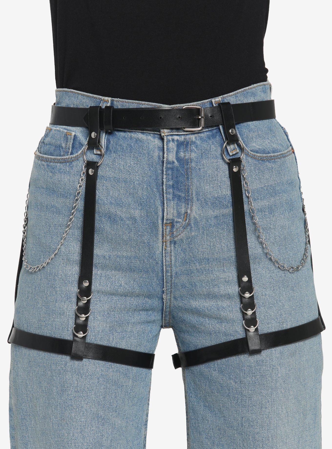 hot topic garter belt Black Garter Belt With Chains