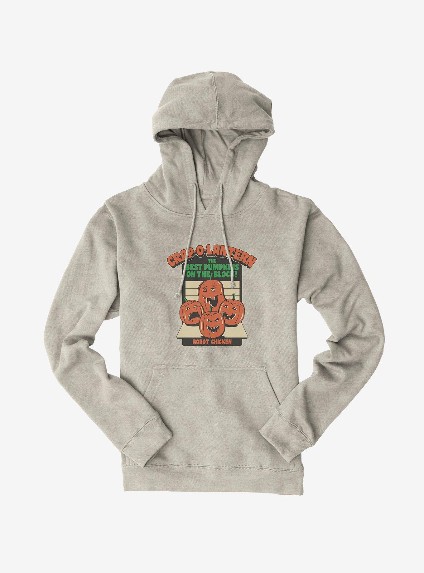 Robot Chicken Best Pumpkin Hoodie, OATMEAL HEATHER, hi-res