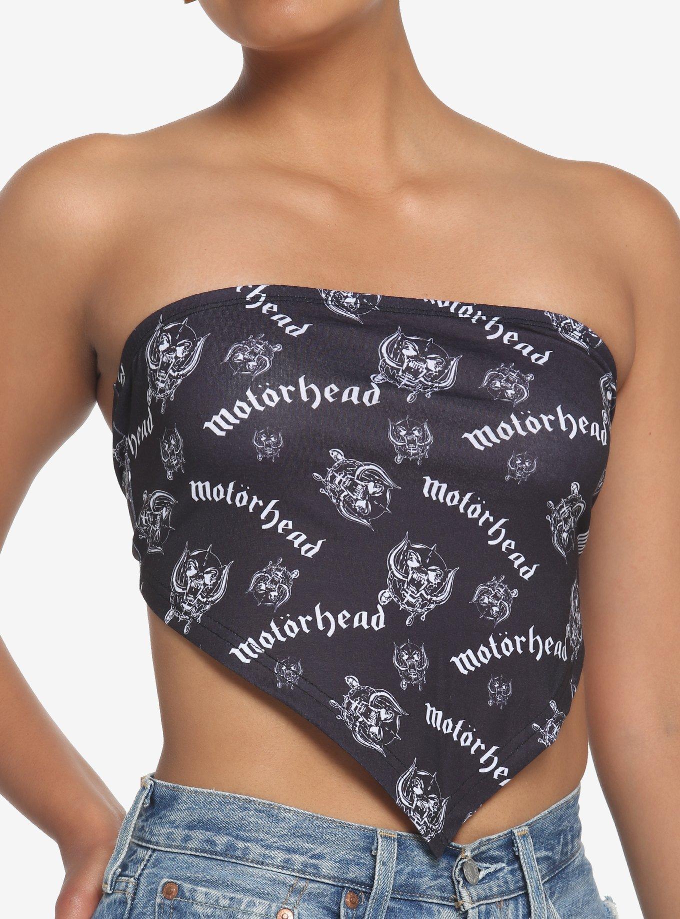 Motorhead Girls Bandana Top, BLACK, hi-res