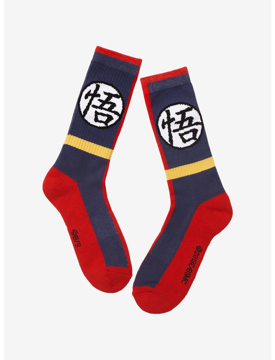 Dragon Ball Z Goku Shoes Crew Socks, , hi-res