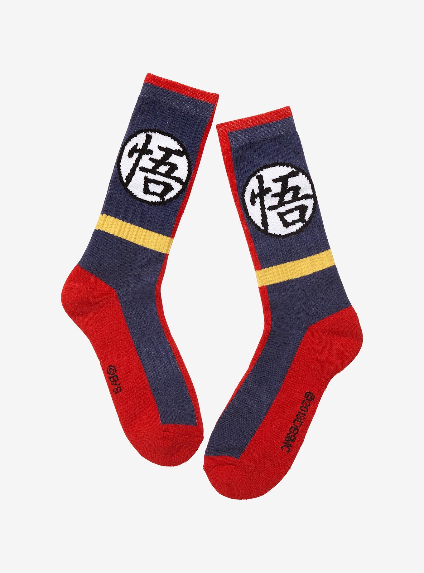 Dragon Ball Z Goku Shoes Crew Socks, , hi-res