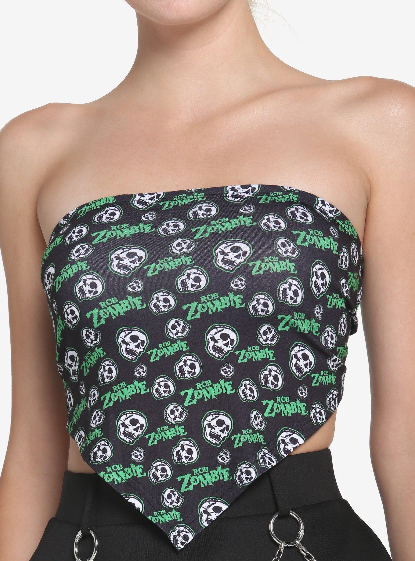 Rob Zombie Bandana Top, BLACK, hi-res