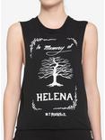 My Chemical Romance In Memory Of Helena Girls Crop Muscle Tank Top, BLACK, hi-res