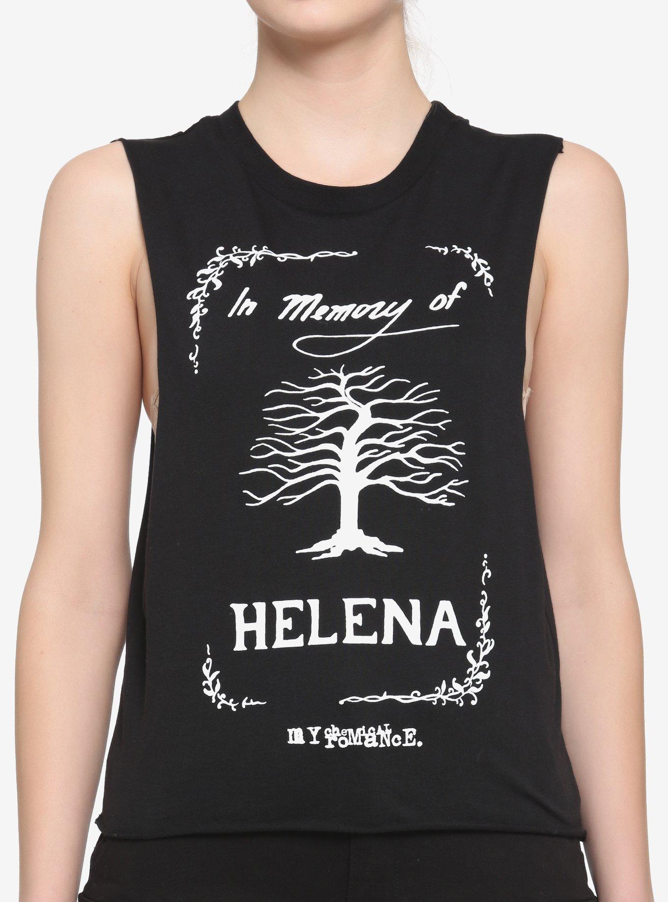 My Chemical Romance In Memory Of Helena Girls Crop Muscle Tank Top, , hi-res