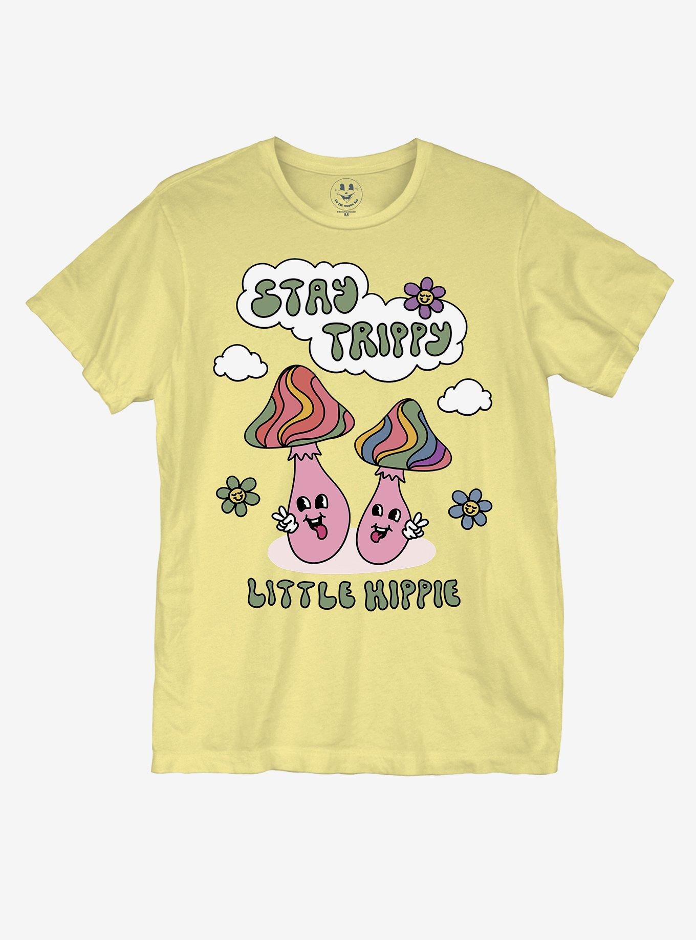 Stay Trippy Boyfriend Fit Girls T-Shirt By Sid The Visual Kid, MULTI, hi-res