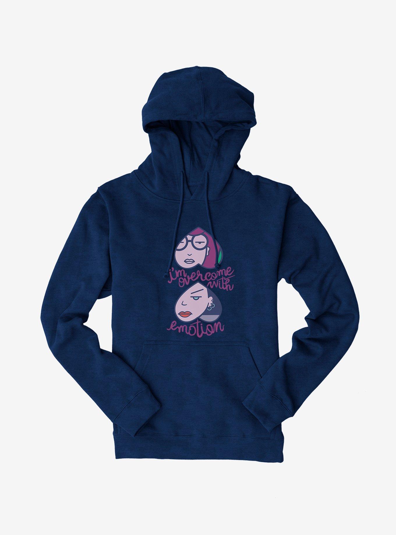 Daria Overcome with Emotion BFF Hearts Hoodie