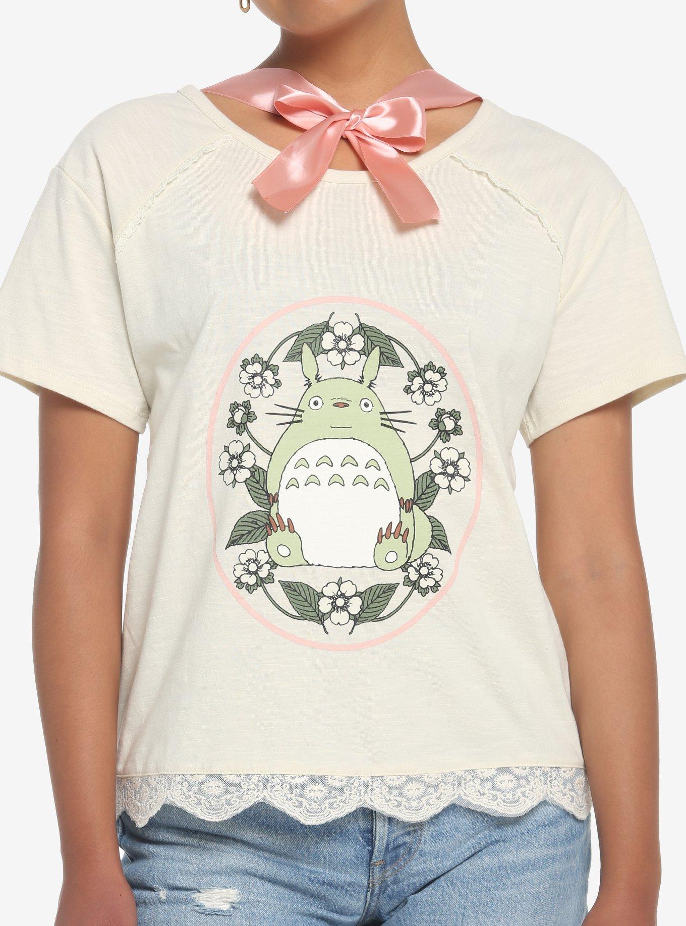 Studio Ghibli My Neighbor Totoro Pink Bow Girls T-Shirt, MULTI, hi-res
