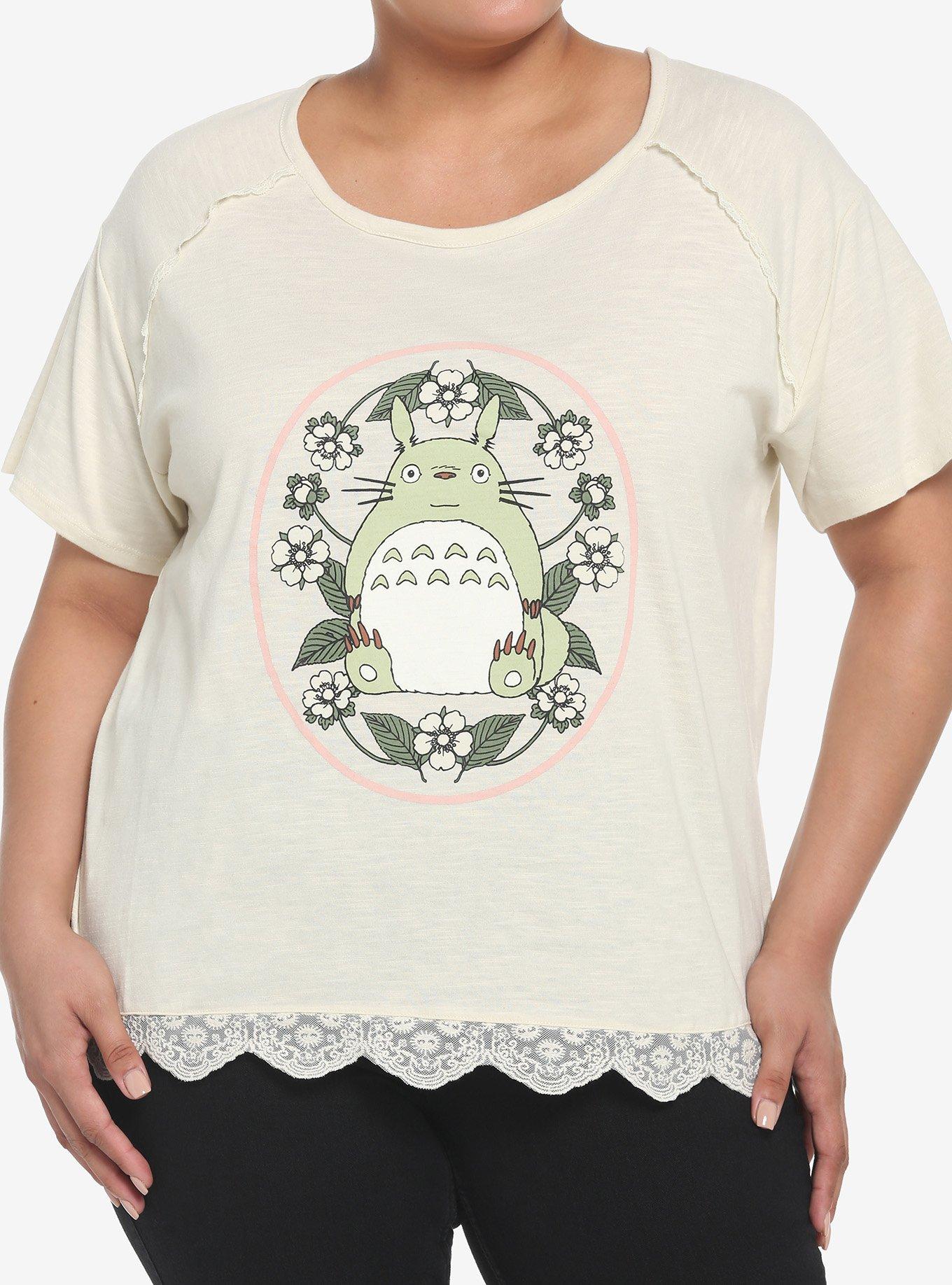 Studio Ghibli My Neighbor Totoro Pink Bow Girls T-Shirt Plus Size, MULTI, hi-res