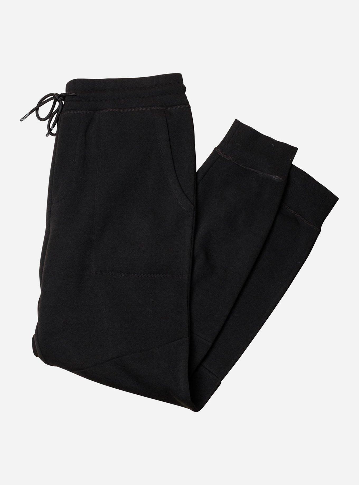 Black Core Fleece Jogger Pants, BLACK, hi-res