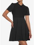 Black Collar Dress, BLACK, hi-res