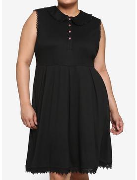 Plus Size Mushroom Button Collared Dress Plus Size, , hi-res