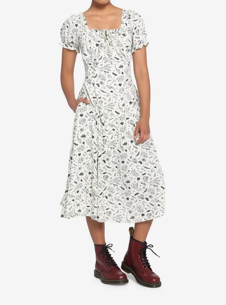 Dinosaur Fossil Empire Midi Dress | Hot Topic