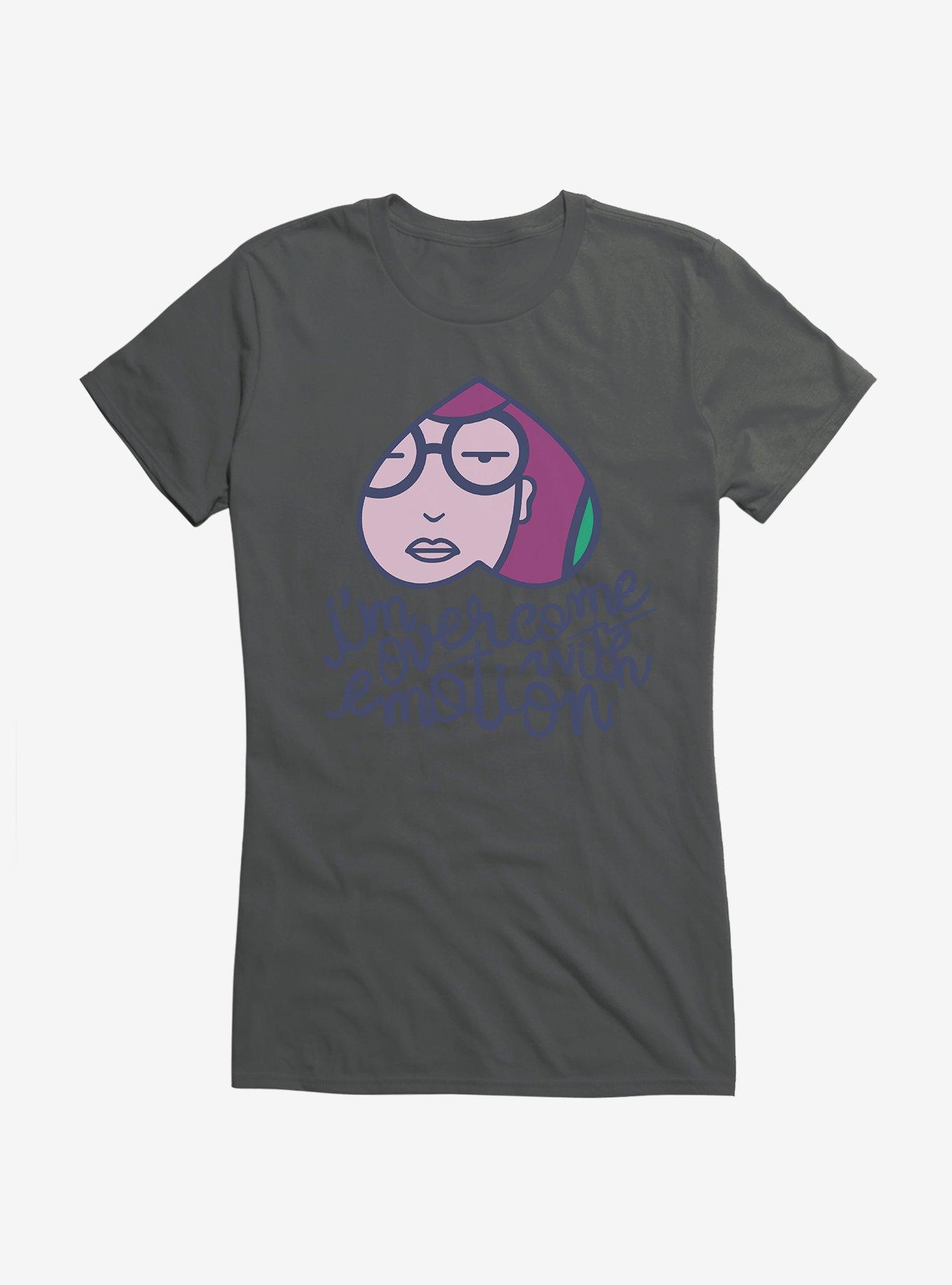 Daria Overcome with Emotion Heart Girls T-Shirt