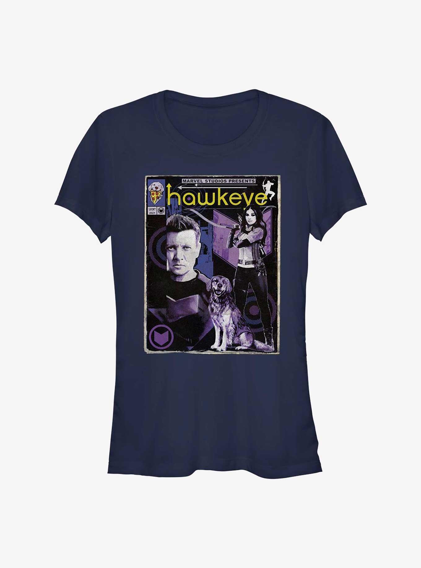 Marvel Hawkeye Marvel Studios Presents Girls T-Shirt, NAVY, hi-res