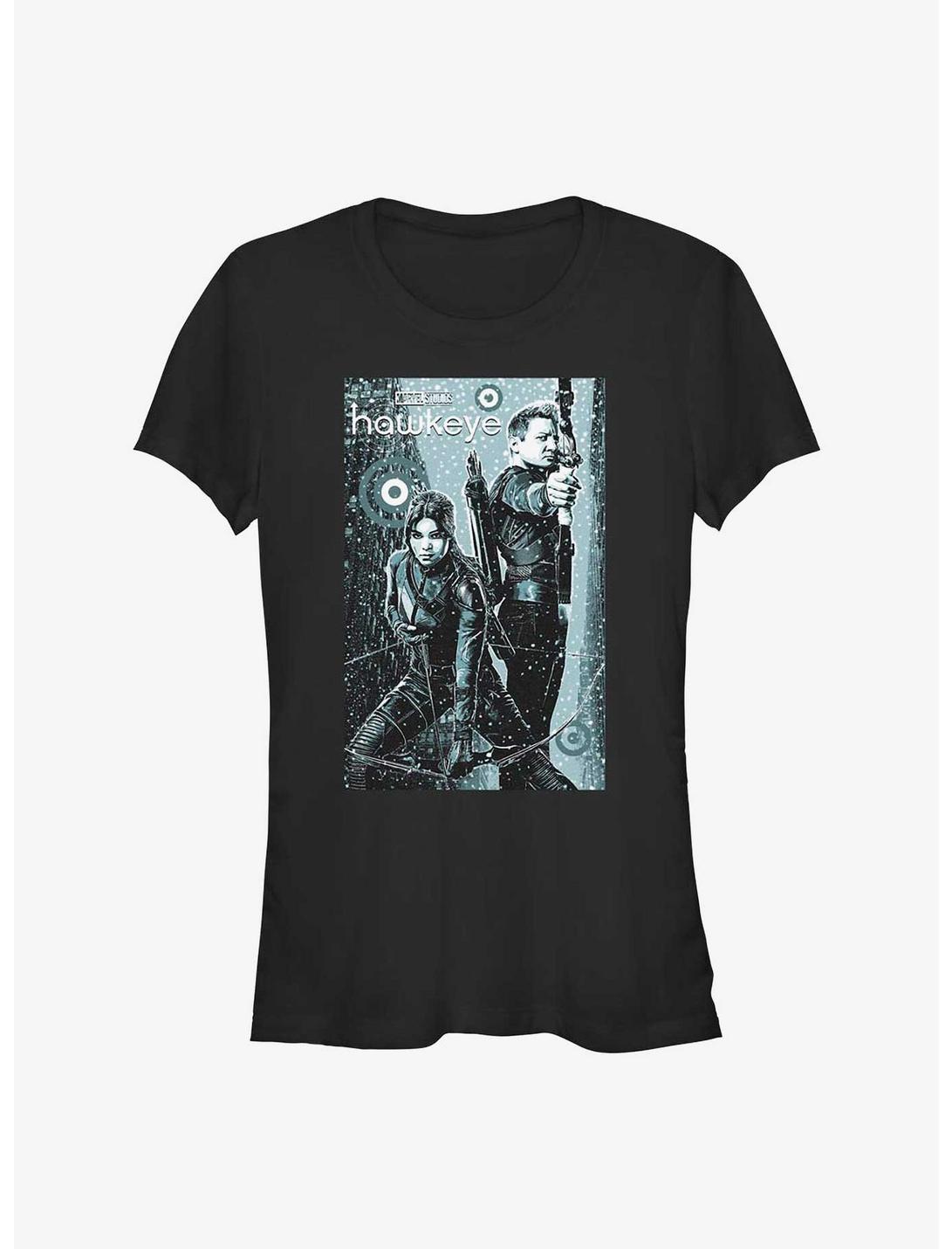 Marvel Hawkeye Snow Alley Girls T-Shirt, BLACK, hi-res