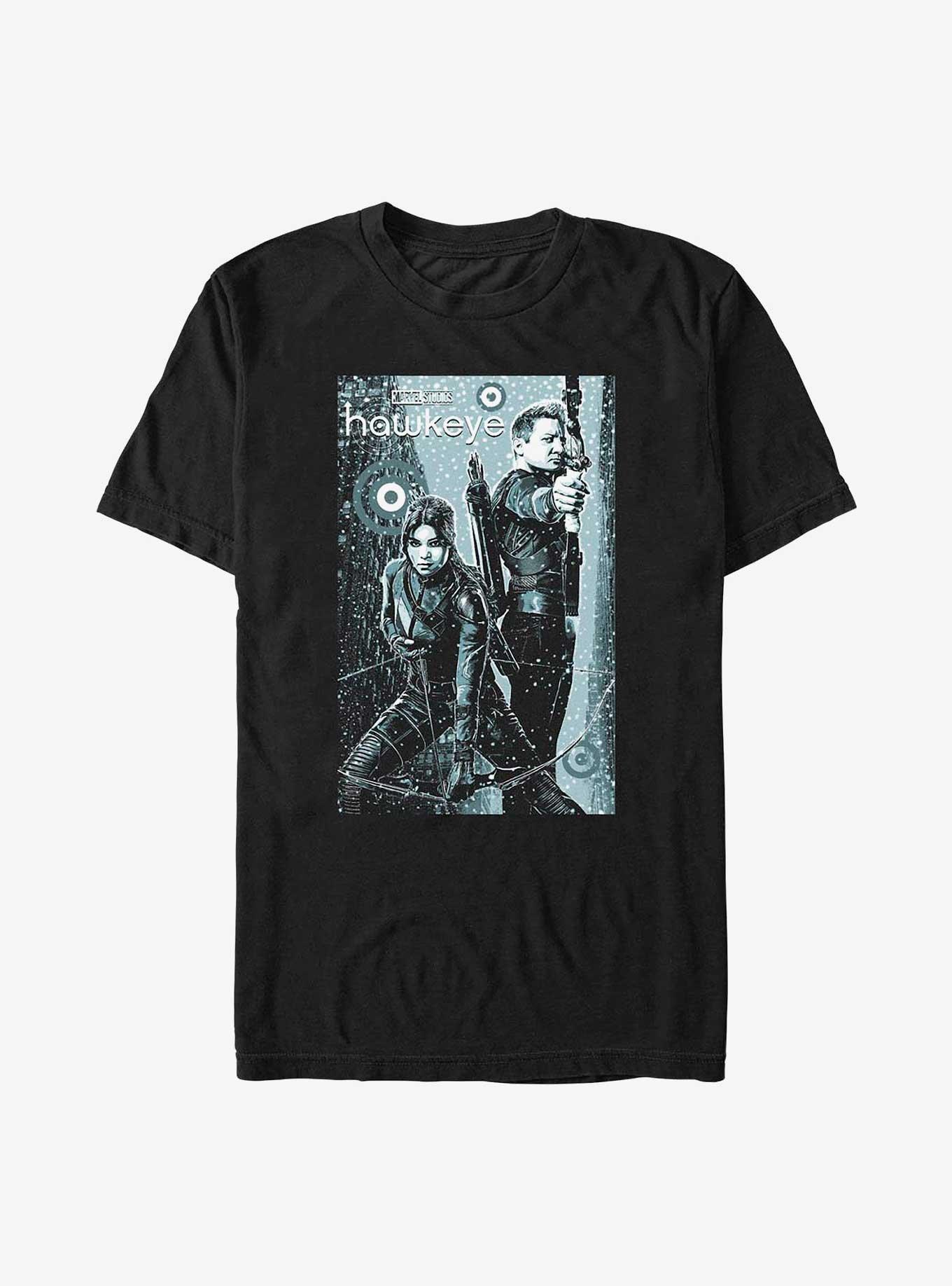 Marvel Hawkeye Snow Alley T-Shirt, BLACK, hi-res