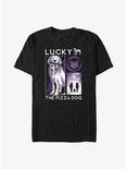 Marvel Hawkeye Lucky The Pizza Dog T-Shirt, BLACK, hi-res