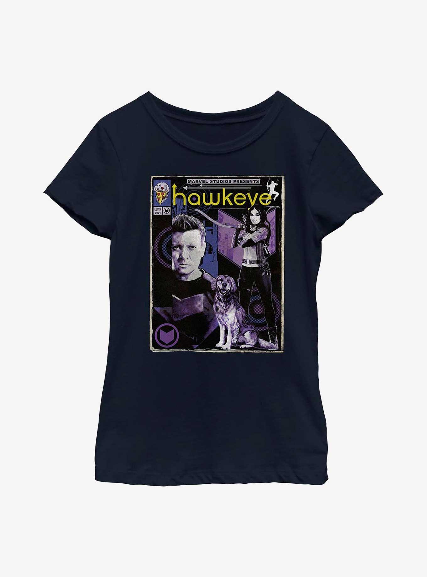 Marvel Hawkeye Archers Team Up Comic Youth Girls T-Shirt, , hi-res